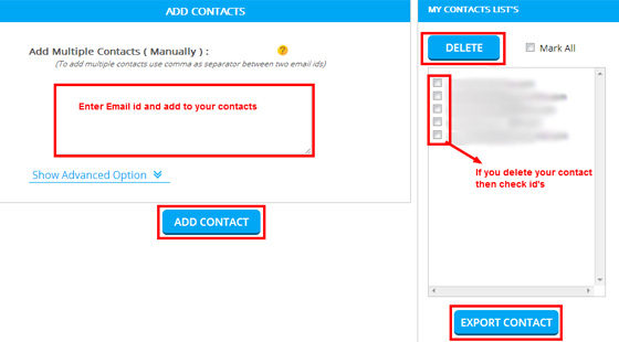 Create Contacts - screenshot 2