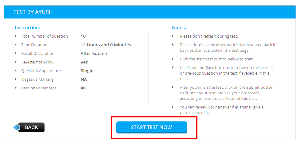 Attend Test - screenshot 3
