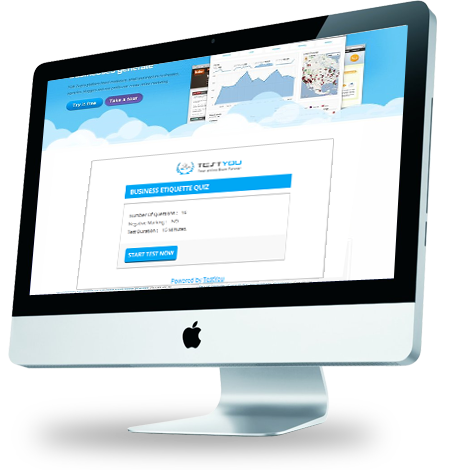 Test shown on your website