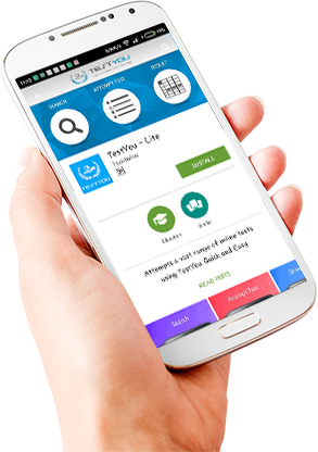 TestYou app on an Android phone
