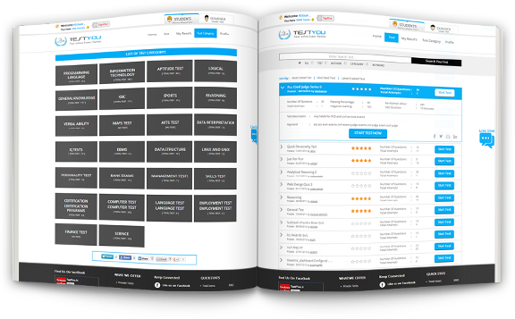 Online test book